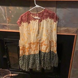Free people printed sleeveless top